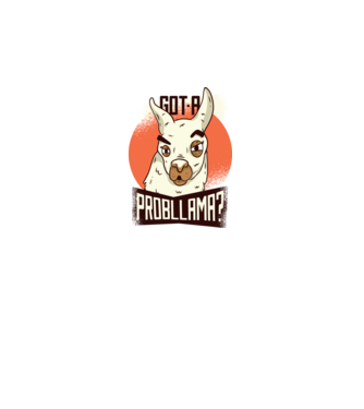 Got a Probllama? Lama model albastru regal pe tricou