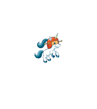 Unicorn Astronaut model negru pe tricou