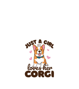 Doar o fată care iubește Corgiul său model nisipiu pe tricou