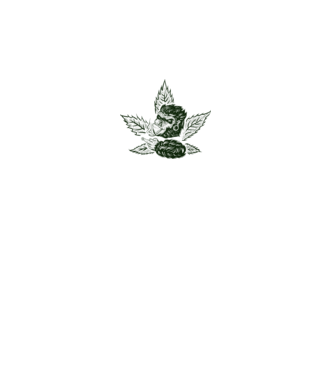 GORILĂ cannabis model alb pe tricou