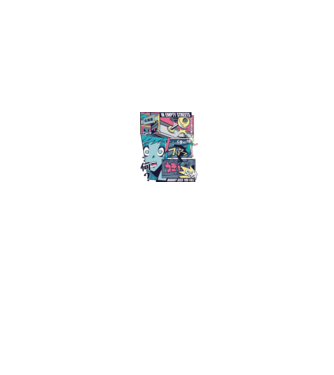 Anime Vaporwave Benzi desenate Skateboard model negru pe tricou