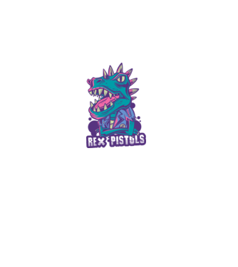 Rex Pistols model negru pe tricou