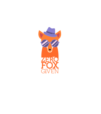 Zero Fox Given model albastru închis pe tricou
