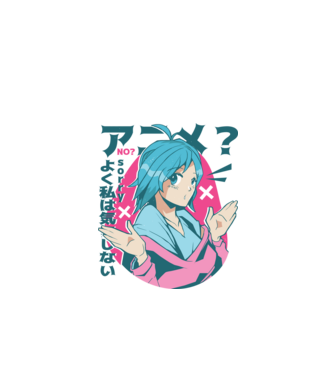 Tricou Anime model alb pe tricou