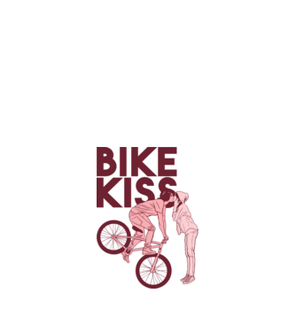 Pupici cu bicicletă model nisipiu pe tricou