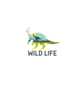 Dinosaur model albastru jeanși pe tricou