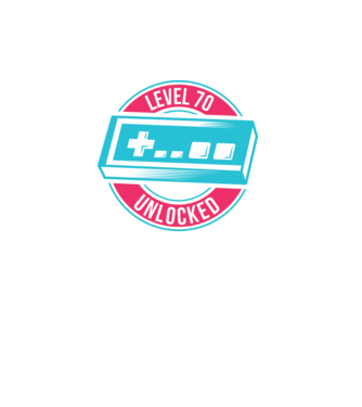 Level 70 Unlocked 70th Birthday model alb pe tricou