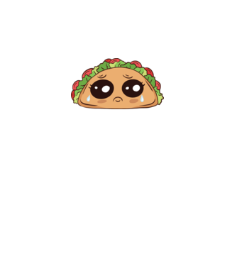 Taco trist model dusty pink pe tricou