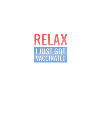 Fii calm, sunt vaccinat model negru pe tricou