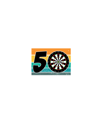 'I''m not 50 I''m bullseye darts birthday' model negru pe tricou