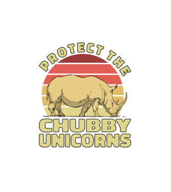 Protejați Unicornii - Rinocerii plinuți model alb pe tricou