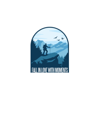 Fall in love with moments model albastru deschis pe tricou