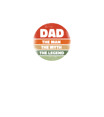 Dad The Man The Myth The Legend model negru/roșu pe tricou