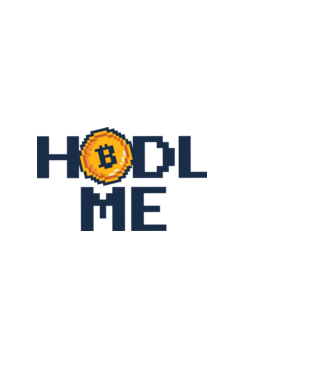 Hodl Me Bitcoin model albastru deschis pe tricou