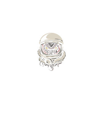 Cthulhu Astronaut model negru pe tricou