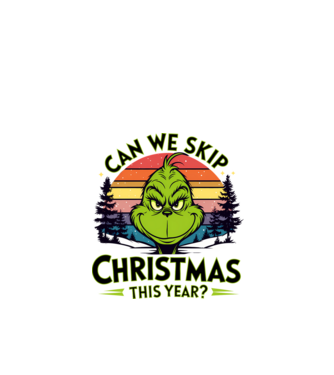 Can we skip christmas this year model alb pe tricou