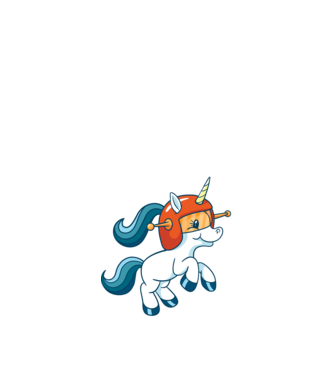 Unicorn Astronaut model negru pe tricou