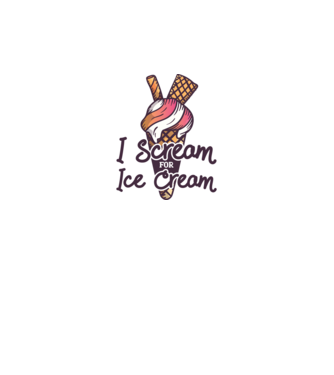 I Scream for Ice Cream model gri pe tricou