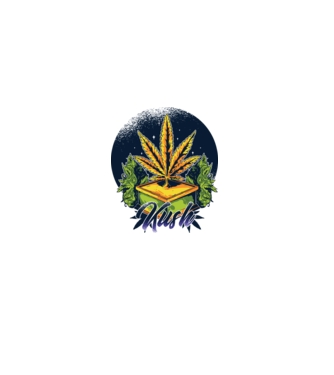 Marijuana Kush model verde pe tricou