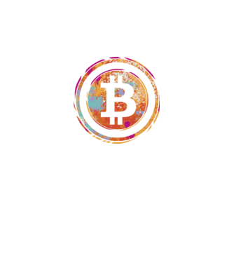 Bitcoin Watercolor model negru pe tricou
