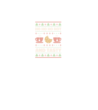 Ho Ho Ho Hot and Tasty Pulovăr urât model turcoaz pe tricou