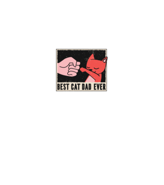 Best Cat Dad Ever - Cel mai bun stăpân de pisică model gri pe tricou