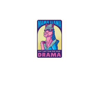 Mama Lama model alb pe tricou