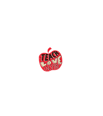 Teach Love Inspire pentru profesori model gri pe tricou
