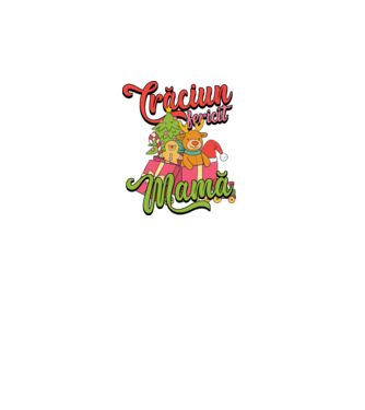 CRĂCIUN FERICIT MAMĂ model turcoaz pe tricou