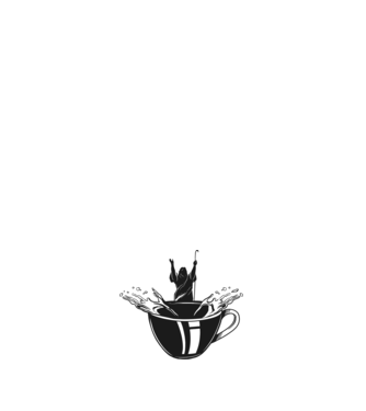Moise cafea model albastru deschis pe tricou