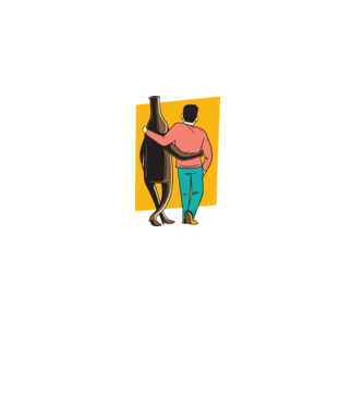 Amici de pahar model gri pe tricou