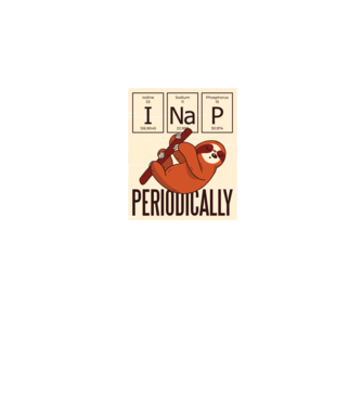 I NaP Periodic tricou leneș model negru pe tricou