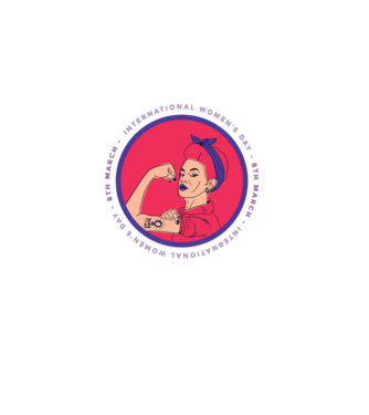 Ziua Internațională a Femeii 8 martie model albastru închis pe tricou