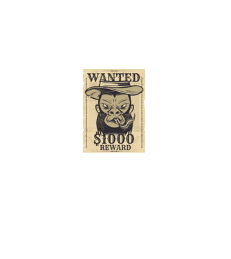 Maimuță cowboy model negru pe tricou