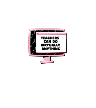 Home Office Pentru profesori model gri pe tricou