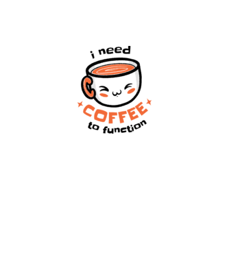 Am nevoie de cafea model alb pe tricou