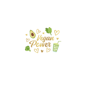 Vegan Power tricou vegan model verde pe tricou