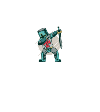 Cavaler DAB model verde pe tricou