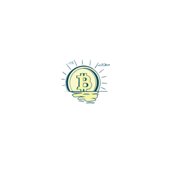 Bitcoin sunrise model alb/roșu pe tricou