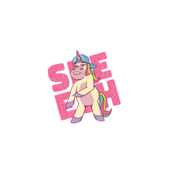 Unicorn Shesh model  pe tricou