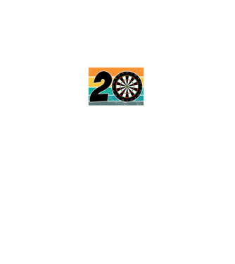 'I''m not 20 I''m double 10 darts birthday' model negru pe tricou