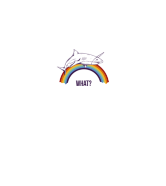 Rechin unicorn model alb pe tricou