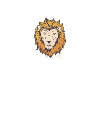 Lion head Horoscope model albastru deschis pe tricou