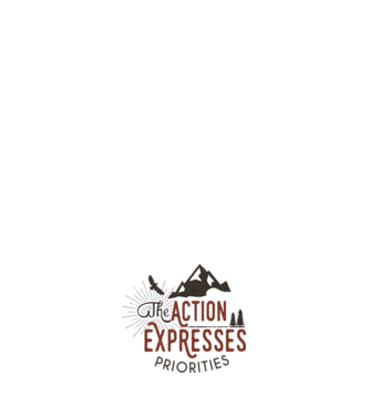 The action expresses priorities model alb pe tricou