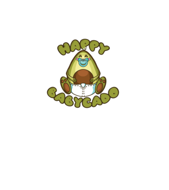 Avocado bebe model turcoaz pe tricou