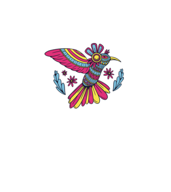 Mandala Colibri model turcoaz pe tricou