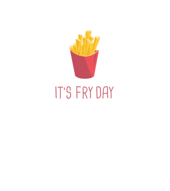 'It''s Fry Day' model verde neon pe tricou