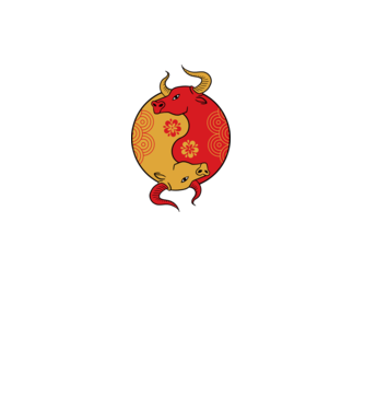 Bivol Yin Yang model galben neon pe tricou