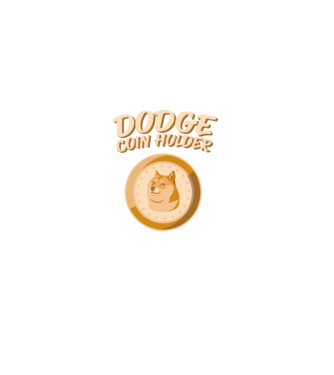 Doge Coin Holder model negru pe tricou