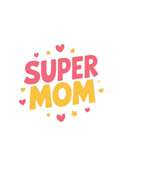 Super Mom Negru model negru pe tricou